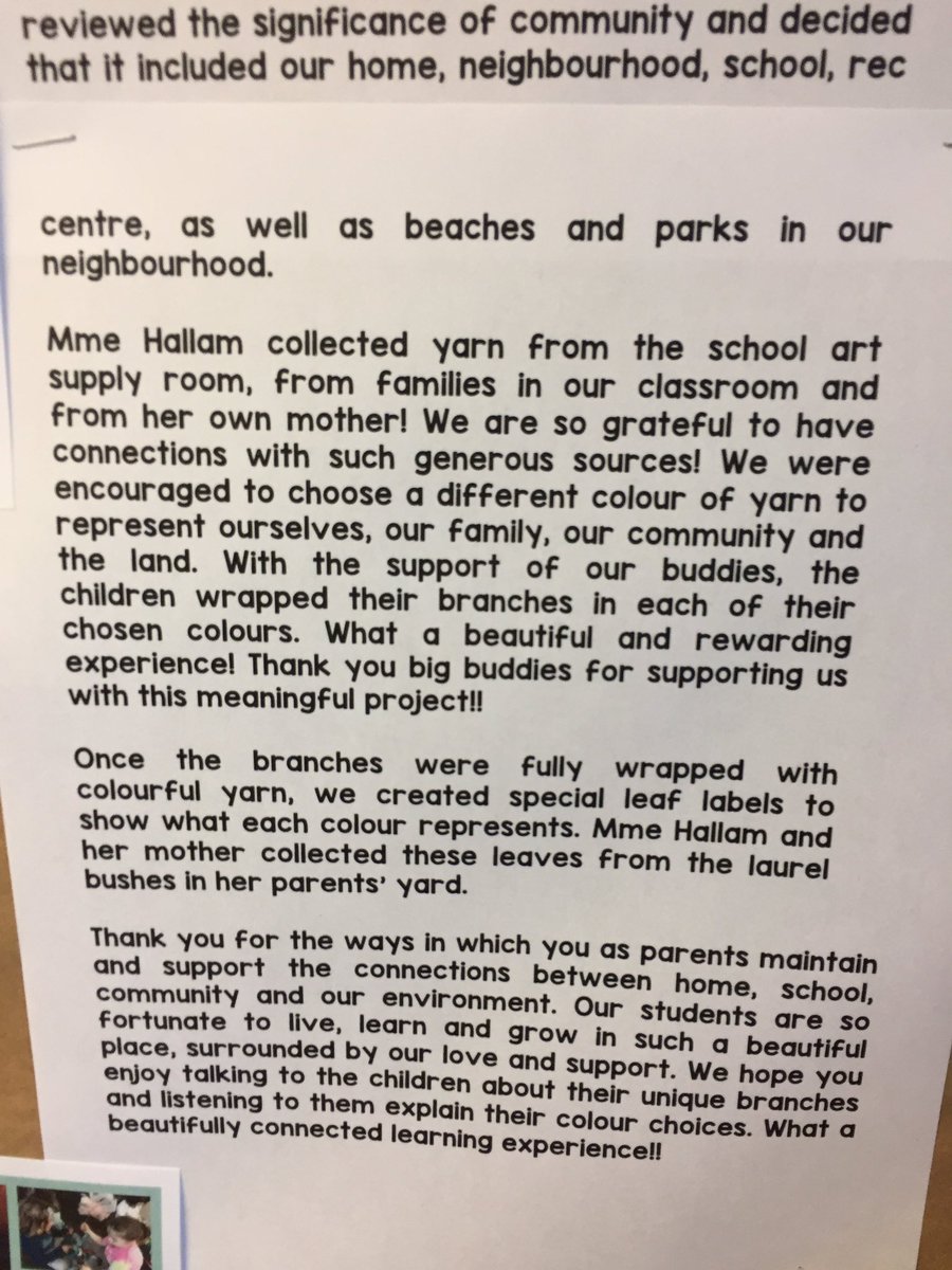 kindysally's tweet image. Thrilled how Ss demonstrate we are all connected to family, community &amp;amp; earth. #sd61learn #willowslearn #firstpeoplesprinciplesoflearning