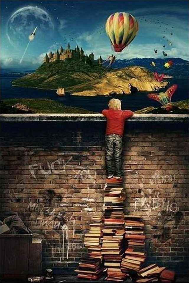 Paperbacks_Plus's tweet photo. “That is exactly how #books work.”
#Award winning #reading #art by Anastasia Gorbunova.
#readingandart #readingposter #youngreader #books #howbookswork #imagination #bookposter #rockets #balloons #castles #brickwall #NoLimit #literaryart #booklover #bookstack #bookpile #grafiti https://t.co/tNfHWe3cN3