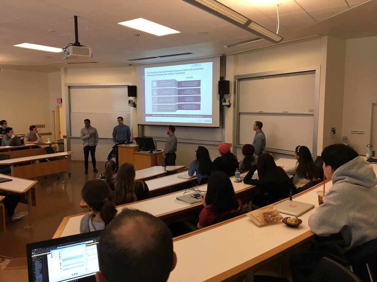 vishalsachdev's tweet photo. #badm350 students @giesbusiness learning from @WestMonroe team about #analytics All #uiuc alums ! https://t.co/oOFObDdlRi