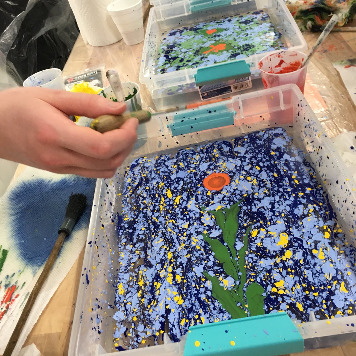 PittLCTL's tweet photo. #Ebru workshop for #PittTurkish students! Thanks to Steve Sloto, @PittC4C, and @CLSscholarship alumni grants for making this possible! https://t.co/HZhlFqkULH