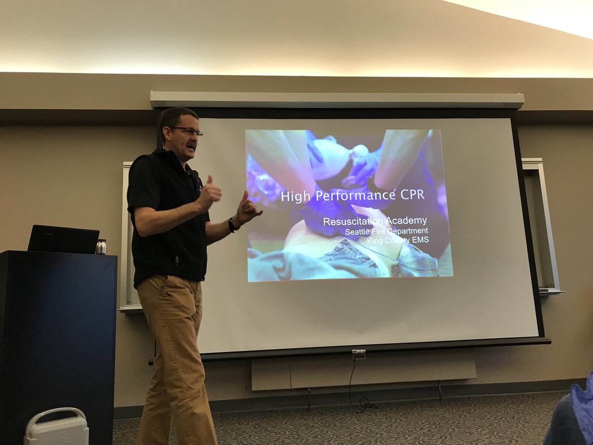 HansvanSchuppen's tweet image. Enough with the talking: time to get hands on with the train-the-trainer high performance #CPR training of the @ResuscAcademy. #HPCPR #resusc @SeattleFire @MedicOneFndn