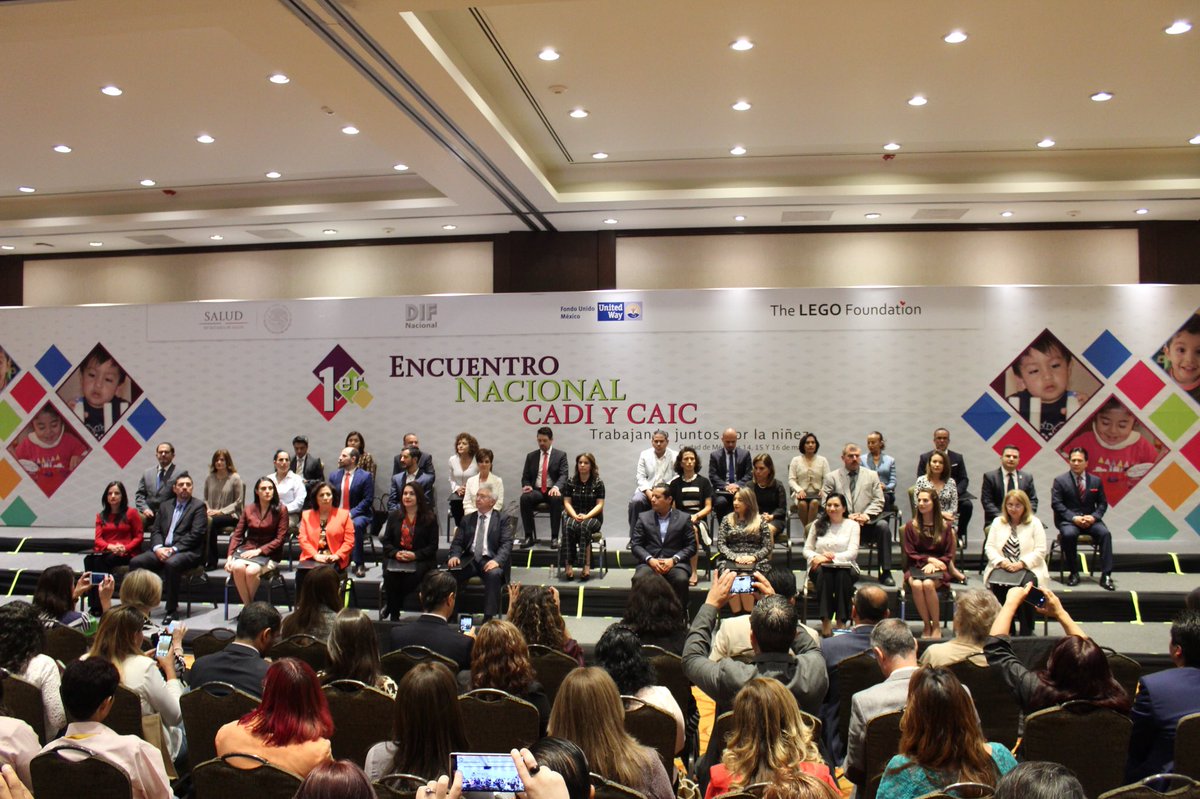 FondoUnidoMx's tweet photo. Presentes en la inauguración del Primer Encuentro Nacional de CADI y CAIC, en el que ponemos nuestro programa de Nacer Aprendiendo: Ambientes Saludables al servicio público a través de la alianza con @DIF_NMX. https://t.co/Uy7eot5AHI