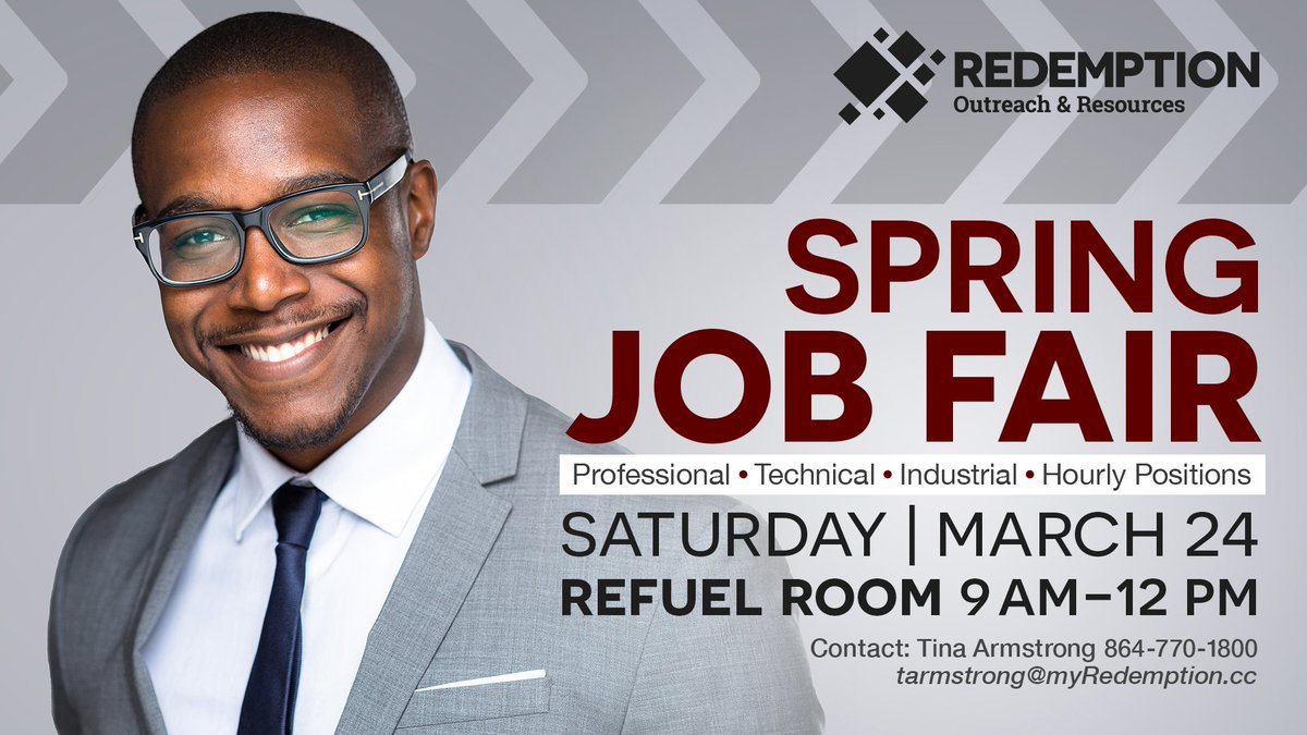 OUTREACHgvl's tweet photo. #JobFair March 24th.  30+ employers on site hiring for EVERY industry! 
Michelin, Greenville County Schools, UPS, Joy Real Estate, SHARE Headstart, Duke Foods, C&amp;S Wholesalers, &amp; several Staffing Agencies will be there – just to name a few!  635 Haywood Rd
#yeahthatgreenville https://t.co/j1KjUywMAT
