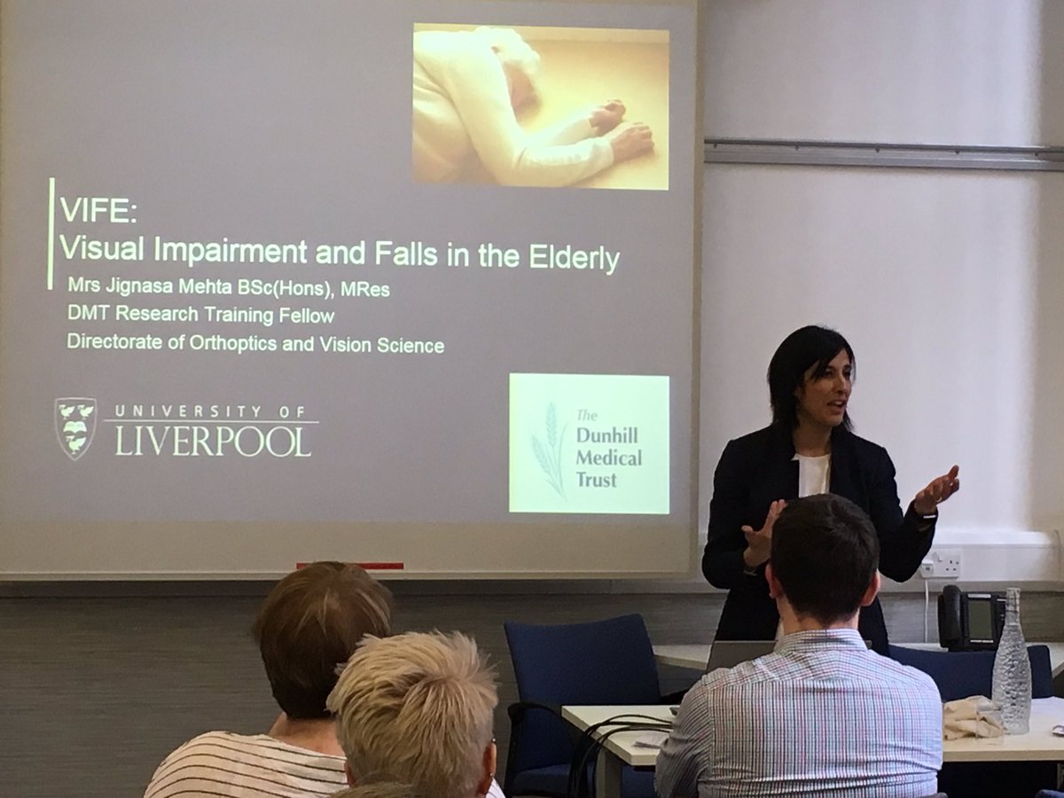 Fantastic day with a great audience and team to talk about vision and falls and our lovely OT Sue gave us a good insight into her role in the falls unit. #visionandfalls #fallsprevention @FollowBIOS