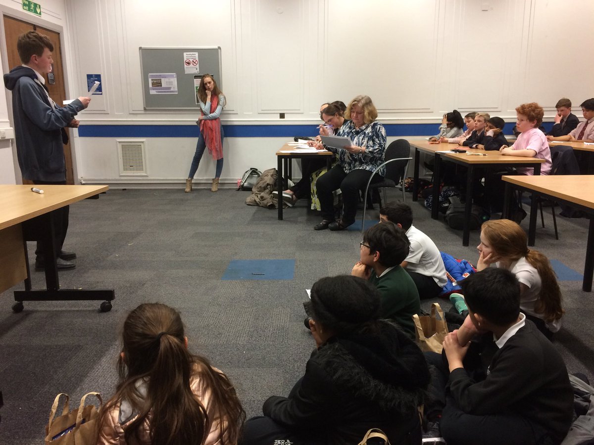 DTA_Classics's tweet photo. Year 4 Latinists listening intently to Junior Latin entrants reading from Caesar’s De Bello Gallico at the Leeds Latin Reading Competition @DixonsMP @DixonsTA #mastery #hardwork https://t.co/hMBr9KWwvs