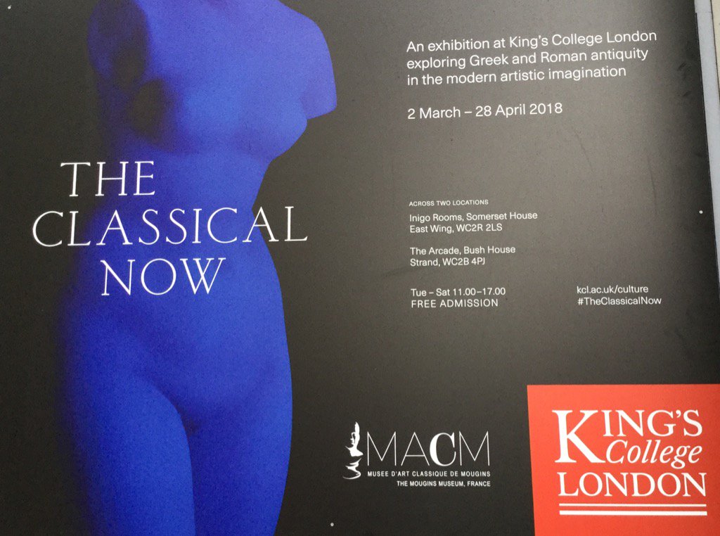 ProfArleneHH's tweet image. In London? Like #Classics? I highly recommend this interesting and FREE exhibition @kingsclassics @ModClassicisms