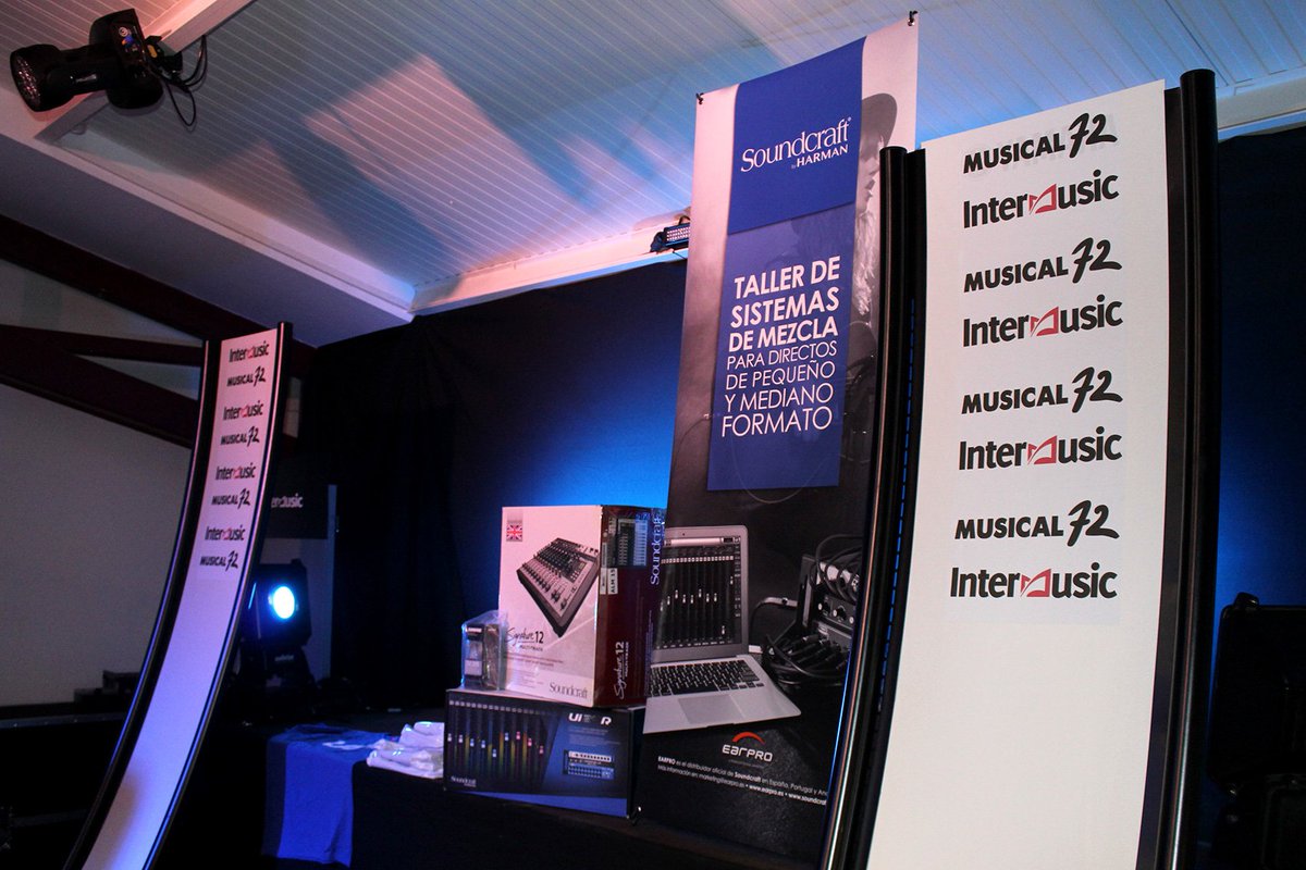 intermusicpro's tweet photo. Muchas gracias a: todos los asistentes al #TallerDeMesasDeMezclas, a @earpro_av, a @SoundcraftUK y a #CaldeRamirez. Fué muy interesnate y lo pasamos muy bien! Enhorabuena a los premiados y nos vemos en la próxima!!! #IntermusicPro #Musical72 https://t.co/Vyu71PiCKZ