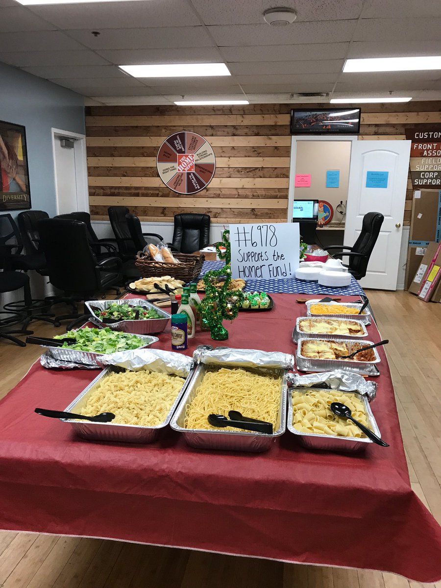 wellsthd's tweet photo. 6978 driving Homer Fund donations with a pasta lunch! @lgrahamthd @AccettaPl @KMTovey @KaleSelfTHD https://t.co/XelGZn8ALM