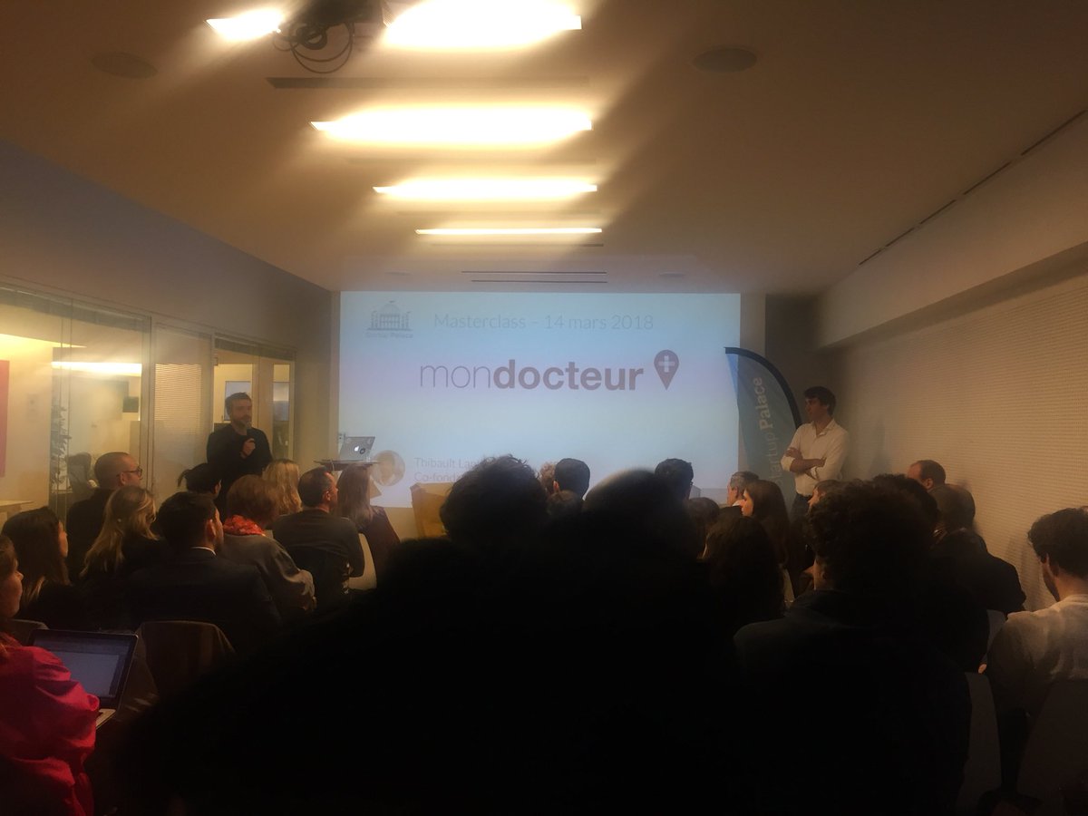Ce soir au <a href="/Startup_Palace/">Startup Palace</a> Masterclass du CEO de <a href="/Mon_Docteur/">MonDocteur</a> Thibault Lanthier #nantes #startup #frenchtech
