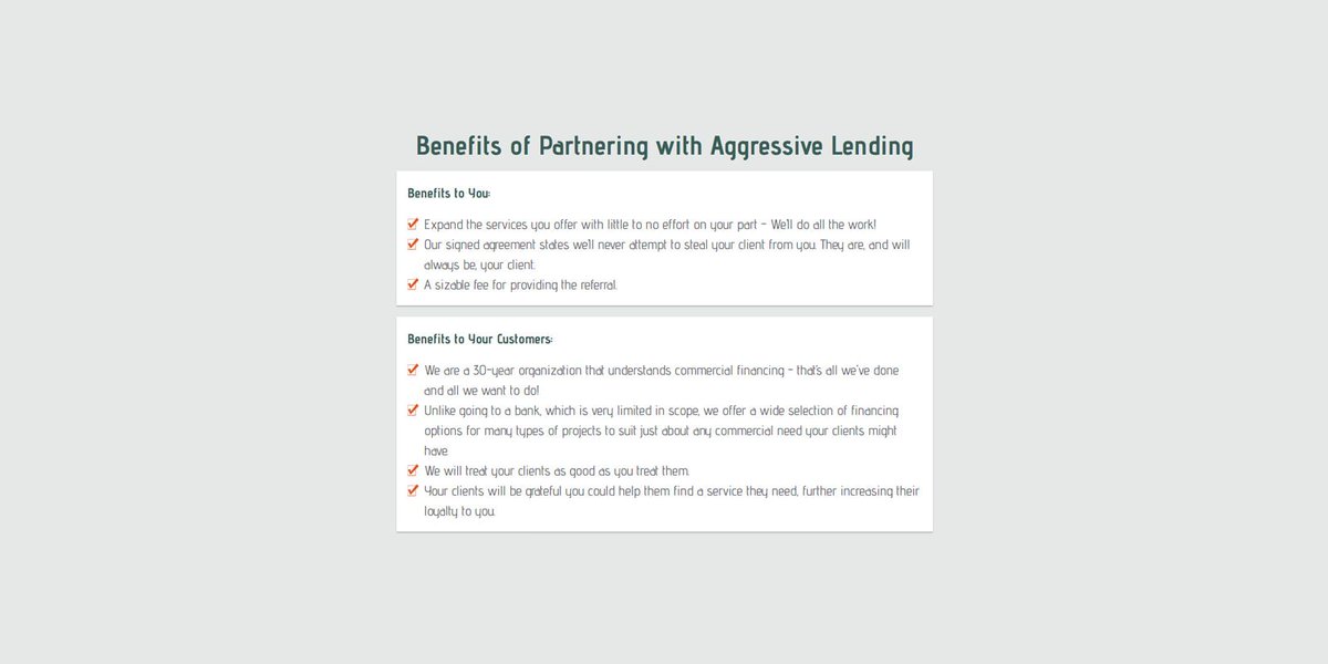 We pay Residential Mortgage Brokers, Lawyers, CPAs & Real Estate Agents CASH for commercial referrals! Call 800-975-1691 or fill out our online form: ow.ly/A0fU30iTtYj #AggressiveLending #MortgageReferrals #BrokerReferral #lendingpartner