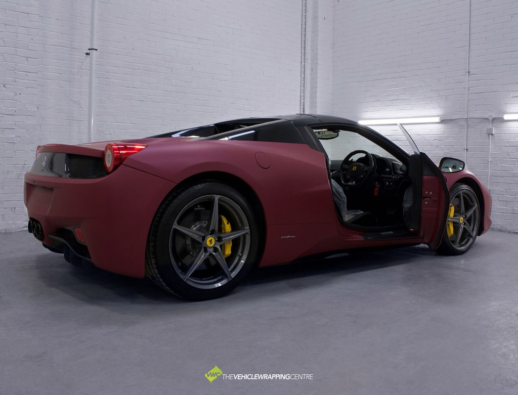 VWCLeeds's tweet photo. We can finally reveal our latest transformation and here she is! 458 Spider wrapped in the Avery Dennison Matte Metallic Cherry π #ferrari #ferrari458 #458spider #458italia #pininforino #wrapped #colourchange #mattemetalliccherry #averydennison #wrapfolio #wrappermapper https://t.co/ip0I4HHqT8