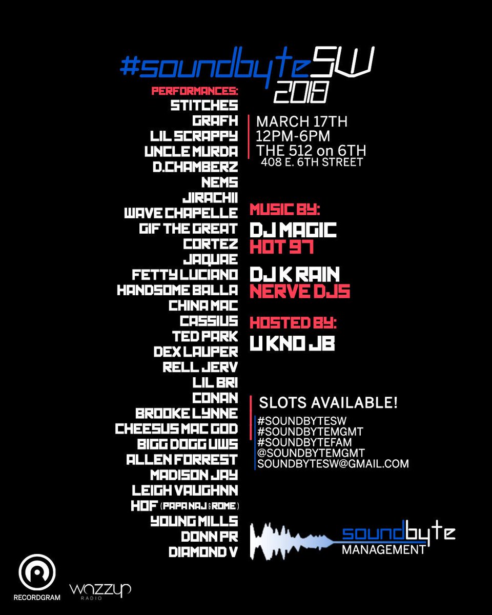 NAJSQUIAT's tweet photo. BTW I’m out to Texas this weekend to find my baby mama(s) 😍😍😍
Oh yeah and I’m performing or whatever. #TGRSXSW #SXHOF #LESSGEDDIT https://t.co/iDELKCvRyb