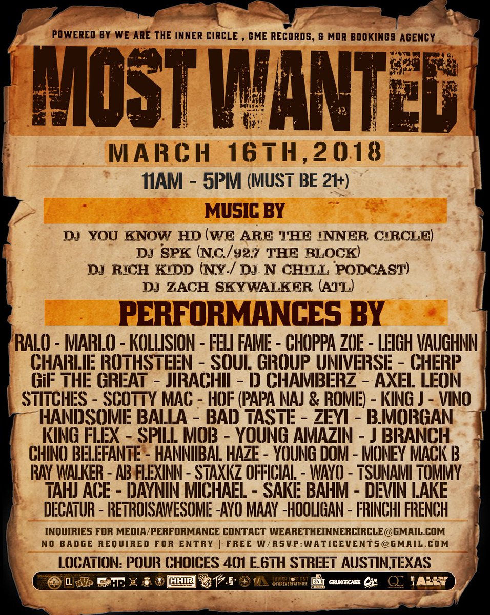 NAJSQUIAT's tweet photo. BTW I’m out to Texas this weekend to find my baby mama(s) 😍😍😍
Oh yeah and I’m performing or whatever. #TGRSXSW #SXHOF #LESSGEDDIT https://t.co/iDELKCvRyb
