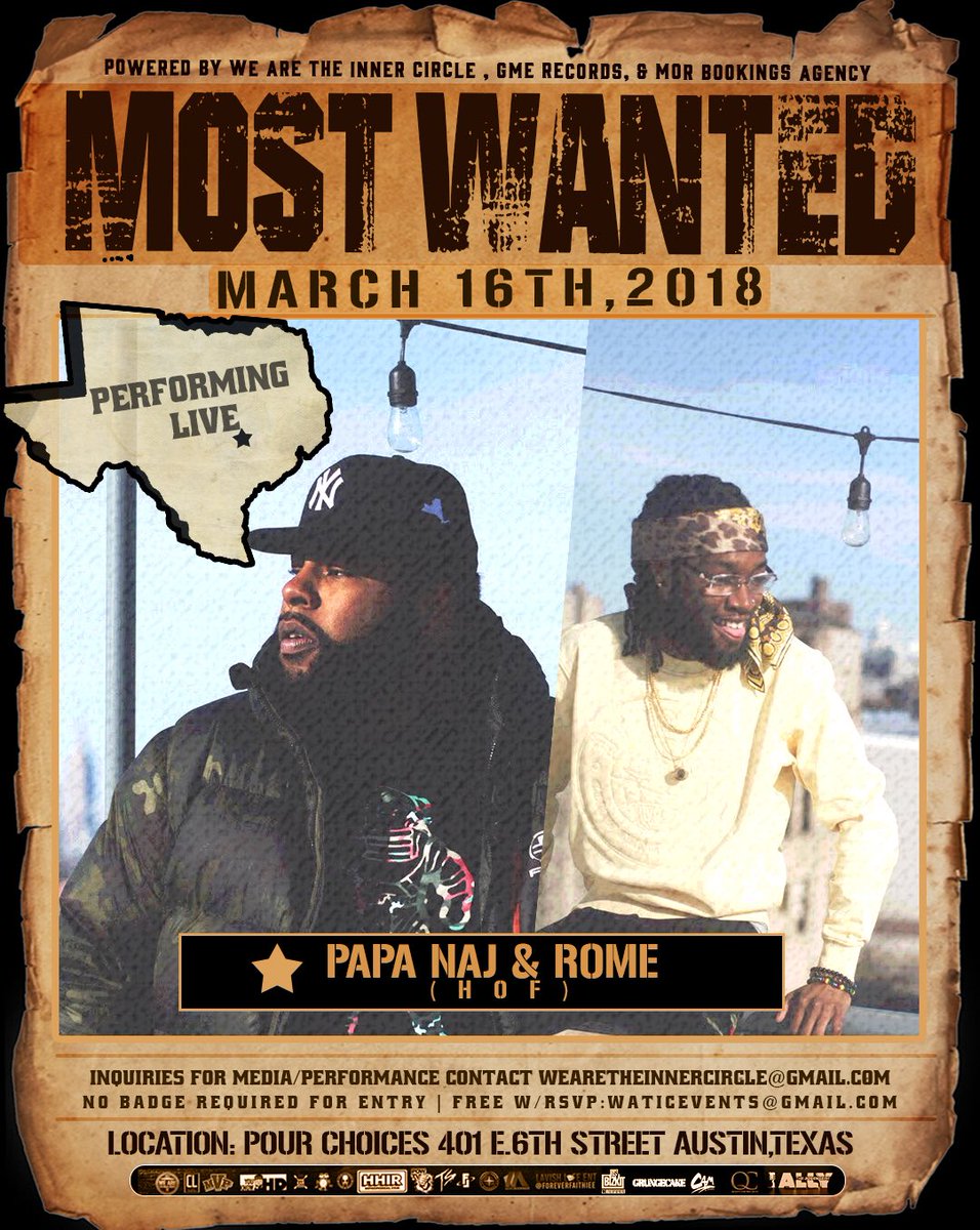 NAJSQUIAT's tweet photo. BTW I’m out to Texas this weekend to find my baby mama(s) 😍😍😍
Oh yeah and I’m performing or whatever. #TGRSXSW #SXHOF #LESSGEDDIT https://t.co/iDELKCvRyb