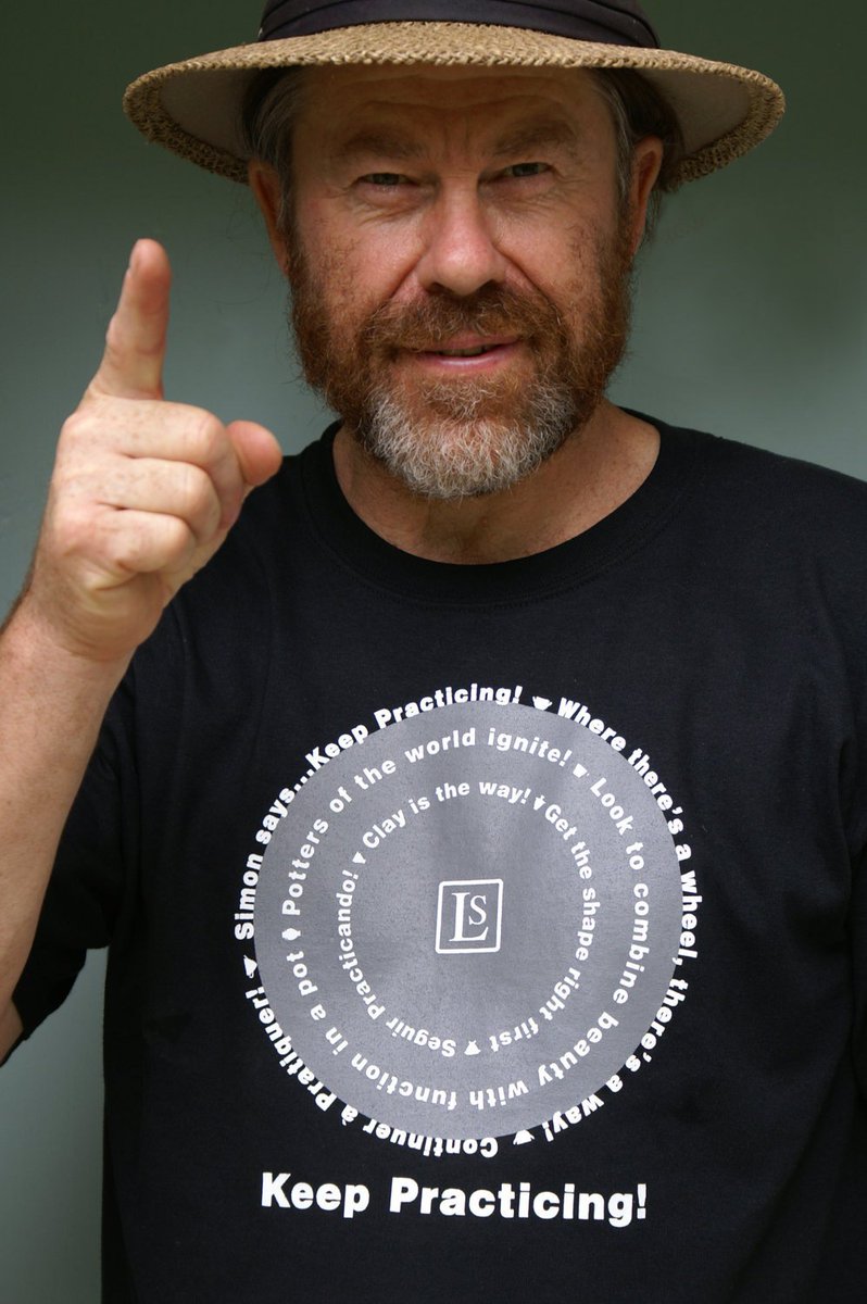 Simon Leach will be here at Indigo Fire Pottery Studio this weekend!  He will have tools and pots for sale, so stop by if you're in the area and remember....keep practicing! (Says Simon)