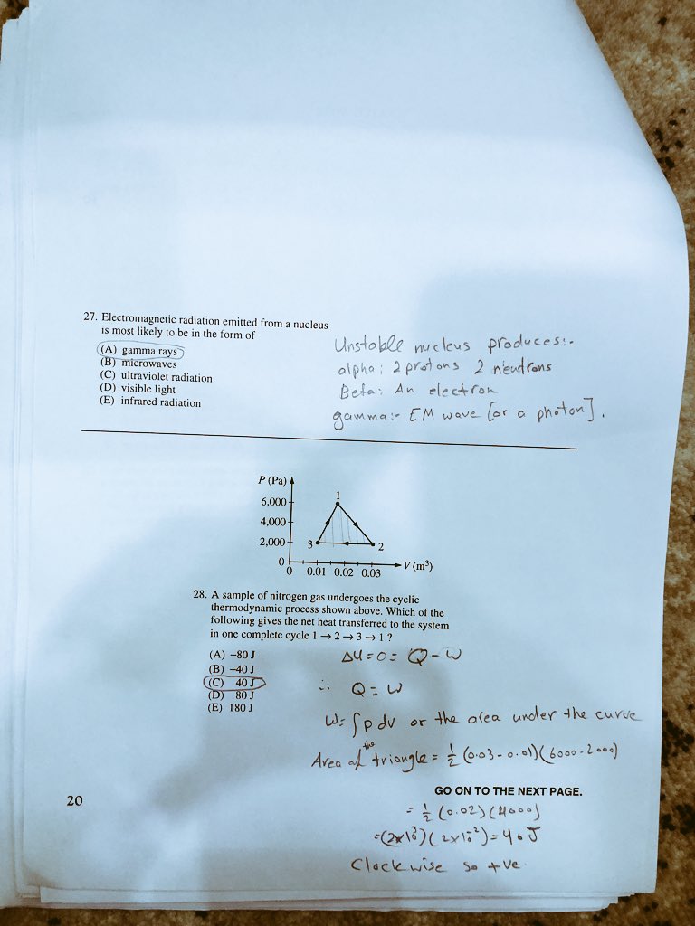ahmedalrquan's tweet image. #gre1777 حلول ٢٠-٤٠ سؤال #physics #physicsgre 

1
