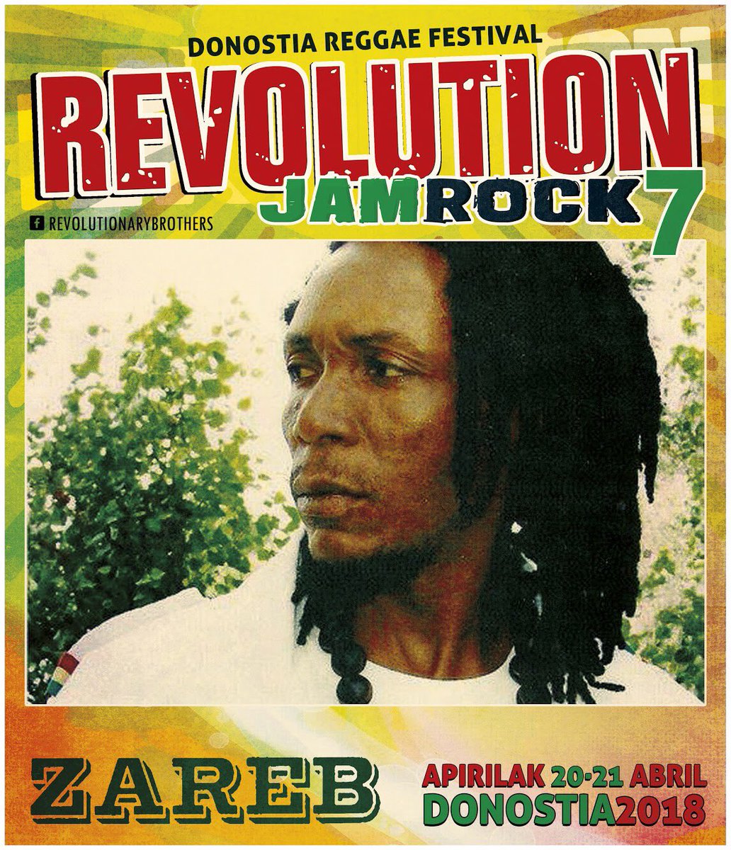 Revolut10narys's tweet photo. Hoy confirmación tercera y TRIPLE confirmación: Suga Roy & The Fireball Crew & #ConradCrystal & Zareb desde Jamaica en Gira!
Revolution JamRock 7 - Reggae Festival 20-21 Abril https://t.co/EmEq77MXs4