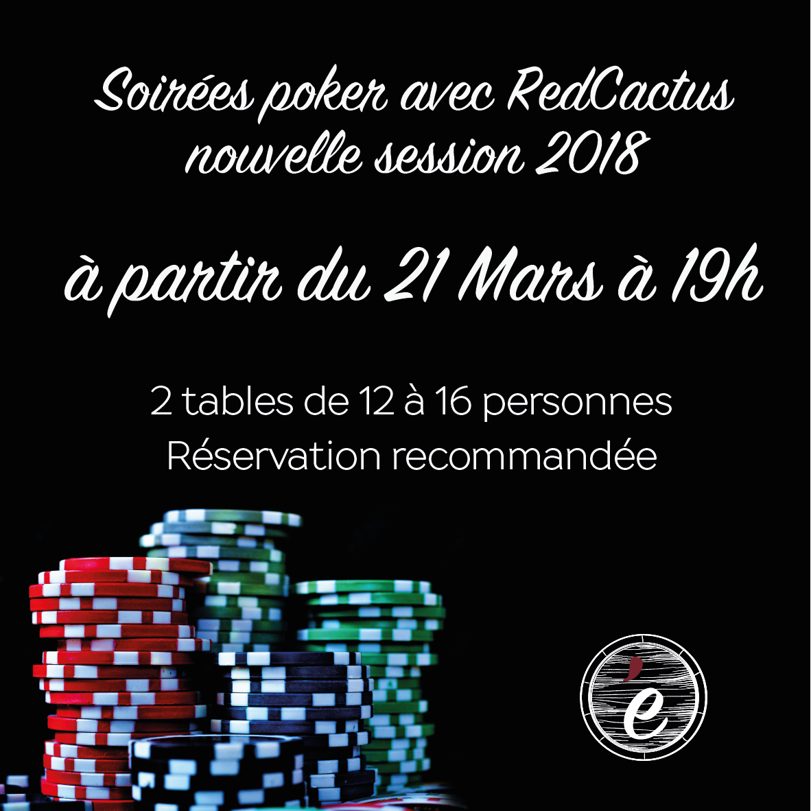a_lendroit's tweet photo. c'est la reprise ! nouvelle session poker avec RedCactus Poker ! 
a partir du 21 Mars 19h

inscrivez vous vite ! ( envoyez nous un petit message ! )

#oyonnax #poker #redcactus #allin #bar #tapas https://t.co/0tBXEyKiaV