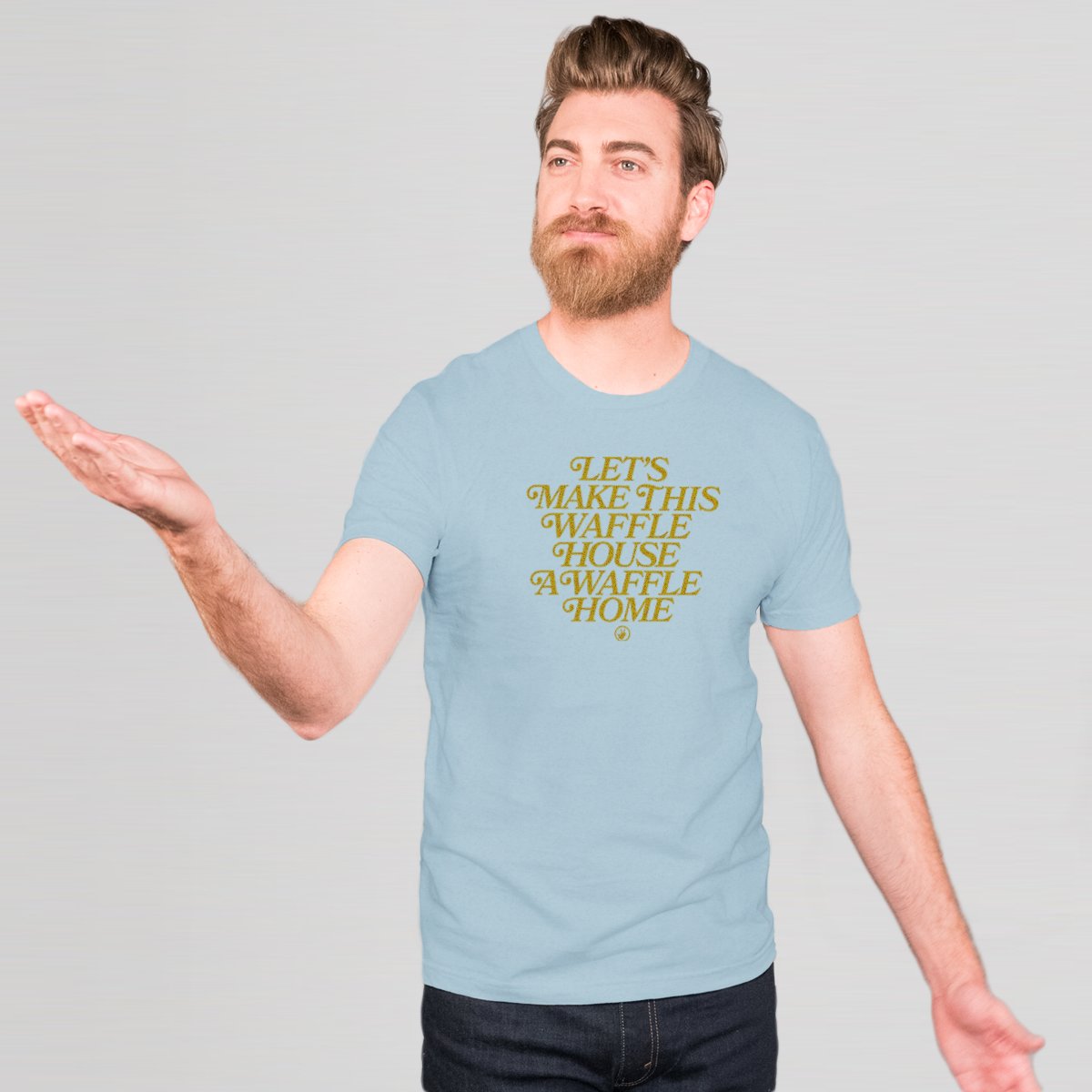 Mythical's tweet photo. The best way to celebrate #WaffleWednesday? Our new tee: https://t.co/GpOjirJpXH https://t.co/EsYWY8IkqQ