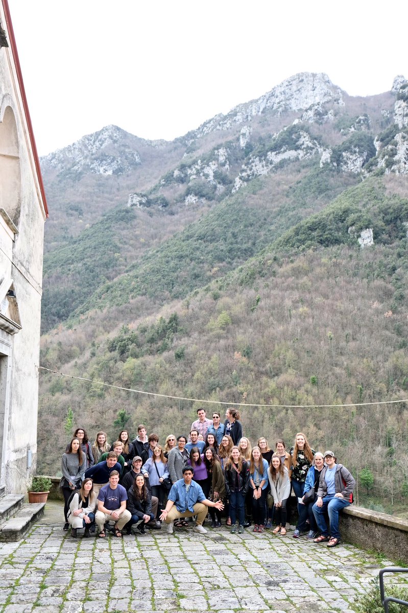 HUFlorence's tweet photo. Day three in southern Italy was full of sunshine and blue sky! We visited the village of Campagna, where Jews were interned during WWII. https://t.co/gByWKnzgyv