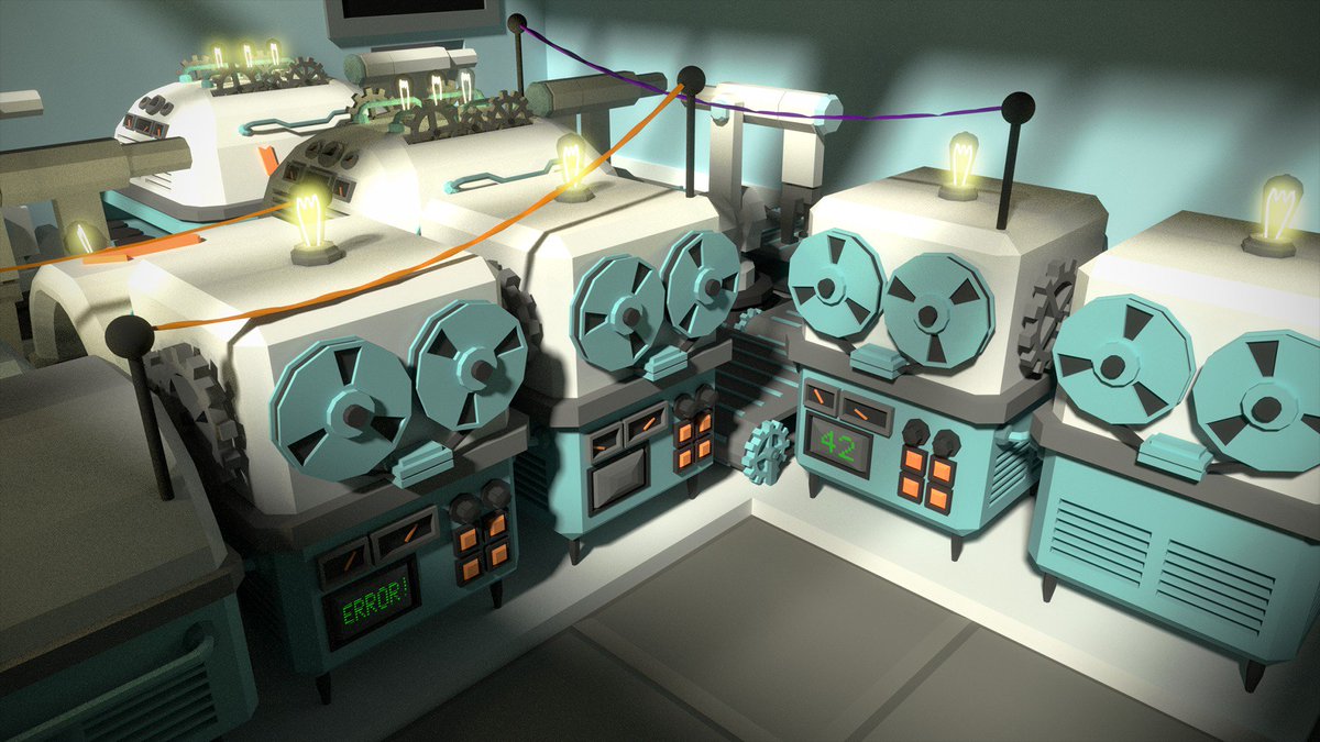 automachef's tweet photo. In this #IndieDevHour we share our #render collection till now (part. 1).
The Assembler.
The Order Reader.
And The General Purpose Computer.
#indiedev #Indiegame #gamedev #madewithunity #unity3D #unitydev #unitygame #3Dgame #WaybackWednesday #indie #gamerender https://t.co/bmpuo9XPuX