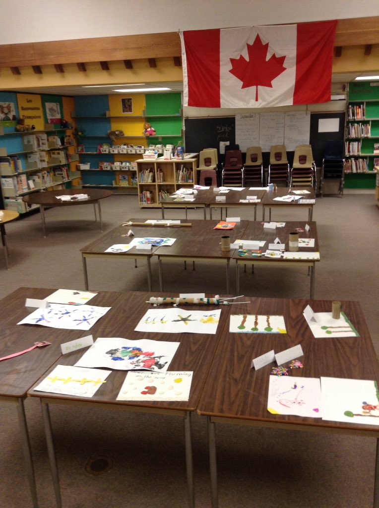 NAM_Room14's tweet photo. What a day we had exploring the Art Gallery at N.A MacEachern's March Break Extended Day. We talked about a variety of art forms and took time to appreciate that we are all unique artists. And of course our grand opening wasn't complete without a red ribbon cutting! Classy right? https://t.co/XnsMedbvQb