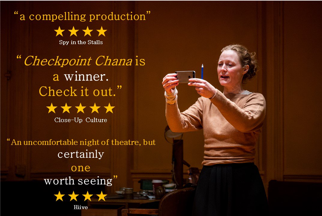 CheckpointChana's tweet photo. Checkpoint Chana has been critically acclaimed with ★★★★★
and ★★★★ reviews.

Catch this play @finborough | https://t.co/oKv38D50sQ https://t.co/3c33srgCa1
