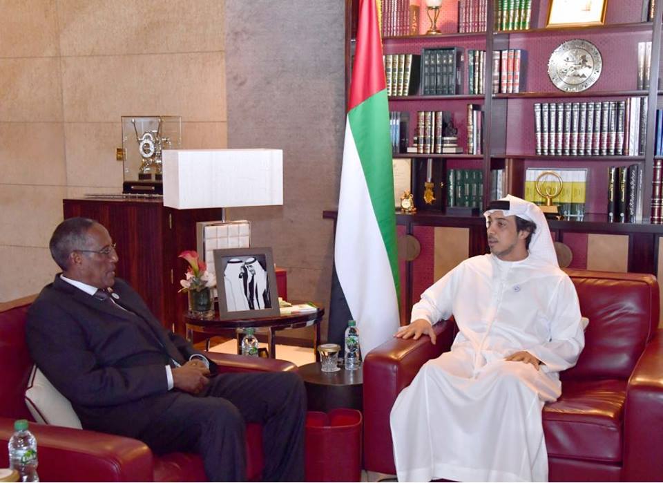 musebiihi's tweet image. Held a fruitful meeting with his highness @HHMansoor, the  Deputy Prime Minister &amp;amp; Minister of Presidential Affairs of #UAE. Discussed a wide range of areas in which #Somaliland &amp;amp; #UAE could cooperate and strengthen the strategic partnership between the two states.