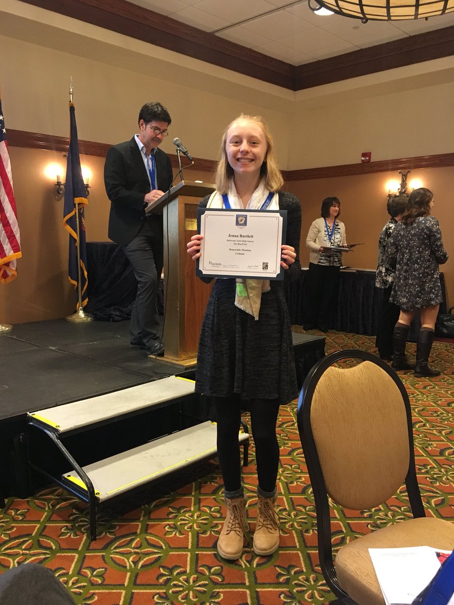BA_BluePrint's tweet photo. The BluePrint staff was awarded for their efforts this year at the Student Keystone Press Awards today in Hershey, Congratulations to all! #DominateTheState https://t.co/nJxGA9GDGw