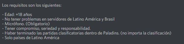 KillerCatz_'s tweet photo. Seguimos reclutando jugadores para el equipo competitivo de Paladins!!
Roles:
-Tanque (3 vacantes)
-Healer (1 vacante)

Interesados responder a este tweet! 

#paladinsgame #torneoPaladins #eslPaladins #PaladinsGlobalSeries https://t.co/i2POvrVMvz
