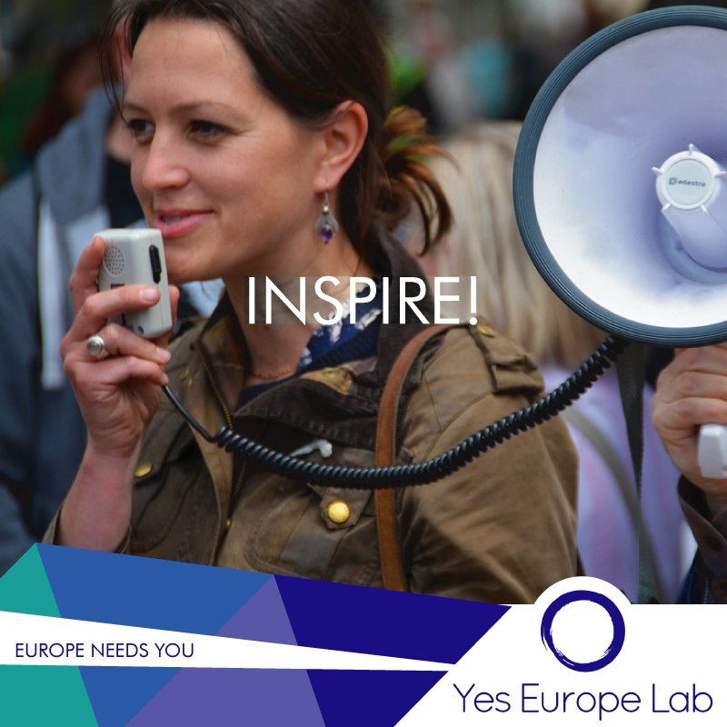 YesEuropeLab's tweet photo. We are here to build a community that will drive action and INSPIRE change! We are #YesEuropeLab! Welcome on board! https://t.co/ajjrcgTJGT