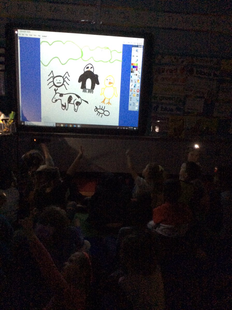 AlyRanallo's tweet photo. "I saw 10 feet in the bushes, which animals could I have    seen?"

Student - "It couldn't have been the penguin, it's not Antarctica"

#thisismybestwork #notquitingmydayjobforanartist
#pvessuccess #teacherbecomesthestudent #ccsdtn #justgladtheyknewitwasapenguin https://t.co/CCeNNXPzFk
