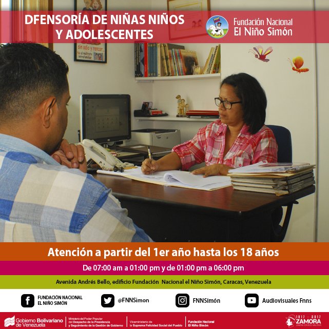 FNNSimon's tweet photo. Nuestro servicio de defensoría ofrece asesorías, actos conciliatorios, actividades formativas y entrevistas de seguimiento. https://t.co/YzpBYqoqJC #SomosFnns https://t.co/302uvX1NJx