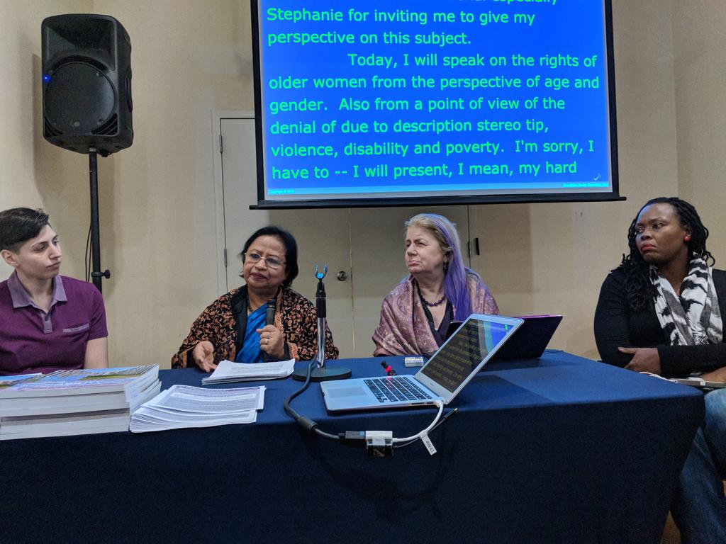 WomenEnabled's tweet photo. We need to understand the nature of demographic aging in today's world. We know it is strongly associated with disability as well. -Ferdous Begum
#ToolsWEIuse #CSW62 https://t.co/mgm72NuMRC
