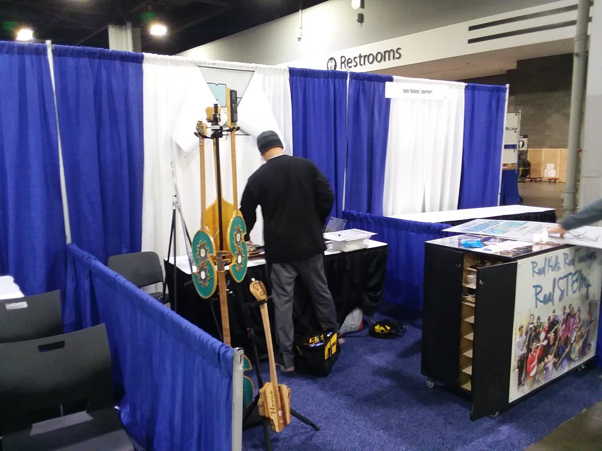 STEMyStuff's tweet photo. We've arrived at #nsta and the roadies are setting up for the big show.  Let's get ready to #RockNGSS https://t.co/ajEjiv4AVN