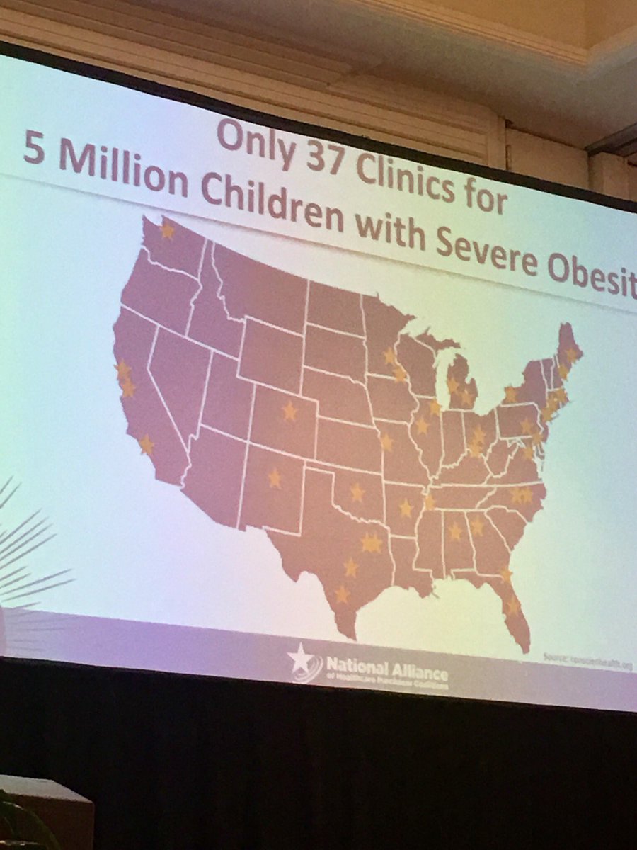 HALTDiabetes's tweet photo. The US only has 37 clinics across all states to care for severely obese children @NACDDinfo https://t.co/sZYdleHwc0