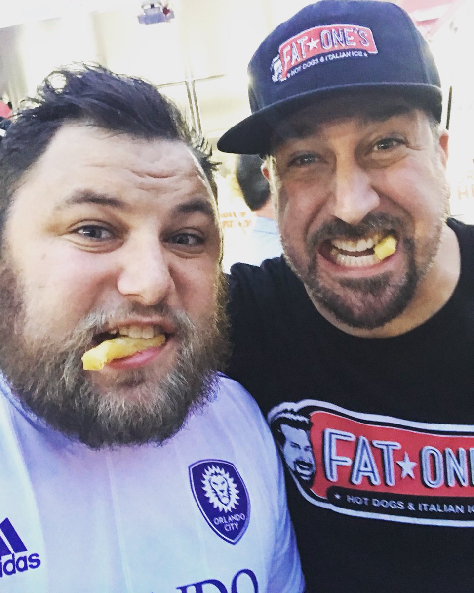 jordan0saur's tweet photo. 12 year old me would of FREAKED out if I knew that eventually, @realjoeyfatone would make me a DELICIOUS gourmet hot dog and fries out of his @fatonedogs food truck. https://t.co/r01oFYTTTy