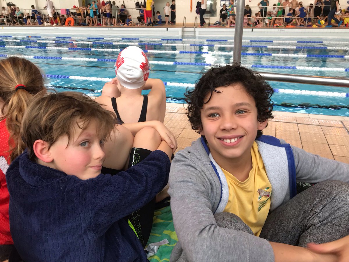 @MeadlandsSch Meadlands School did amazingly well at the swimming gala finals today with these two: Fabio and Lucas were real sharks in the water today! Well done boys! X