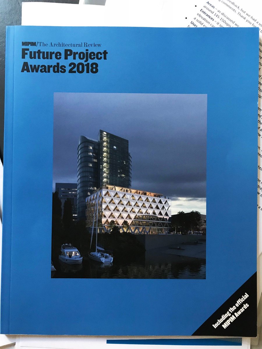 RUFFARCHITECTS's tweet photo. We're delighted to see two of our @RUFFARCHITECTS projects featured in the @ArchReview MIPIM Future Projects awards catalogue! Currently en route to the awards tonight in Cannes - best of luck to all practices with shortlisted projects! #MIPIM2018 #ARFutureProjects #ARFP2018 https://t.co/Ns0Ft1zm3q
