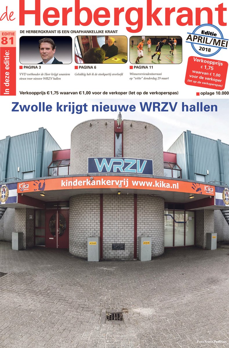 De nieuwe editie van De Herbergkrant is vanaf vrijdag 16 maart as verkrijgbaar bij de verkopers. Kopen die krant💪