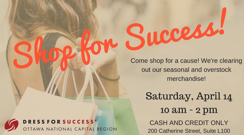 DFSOttawa's tweet photo. It's our end of season sale at Dress for Success #Ottawa! On April 14th from 10-2 shop amazing deals and find hidden treasures in the #DressforSuccess Boutique. All funds raised go back to supporting our programming. Shopping never felt so good! #ShopforSuccess https://t.co/EKMCv6uWpB