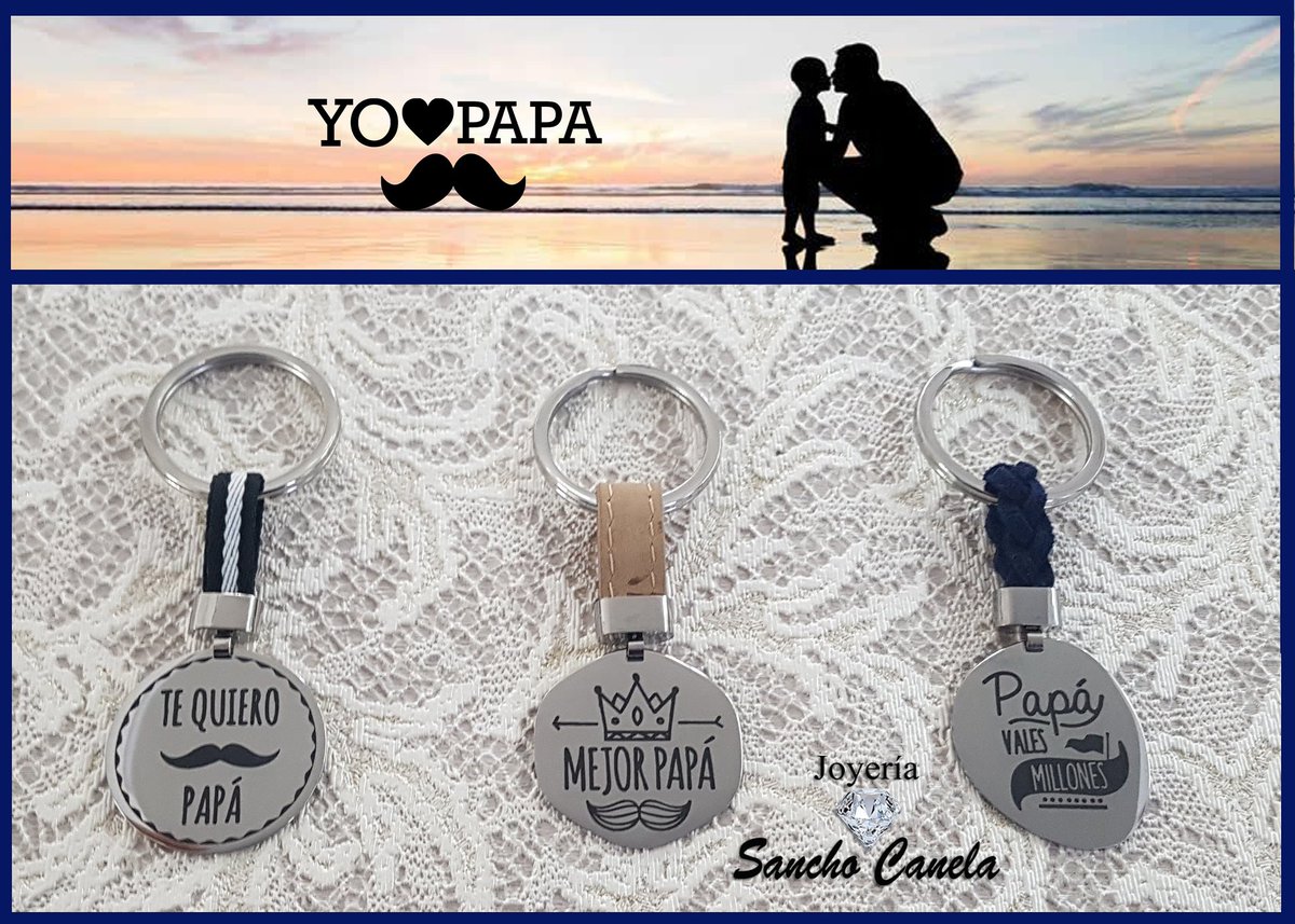 JSanchoCanela's tweet photo. ¿Buscando un regalo 🎁 para Papá 👨?
Os propongo la colección de llaveros que firma #Verutia nos ofrece con su edición especial para el 👔Día del Padre👔 y que podrás encontrar en👉Joyería💎Sancho Canela👈
#JoyeriaSanchoCanela #DiaDelPadre #ElMejorPapá #TeQuieroPapá https://t.co/7CZza5Jns8