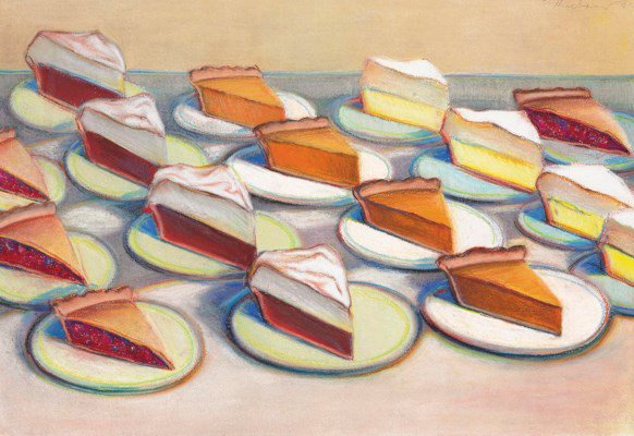 elartfest's tweet image. Image: Wayne Thiebaud, Sixteen Pies, 1965. Yeah, we know. Happy Pi Day! #ELAF2018 #STEAMforkids