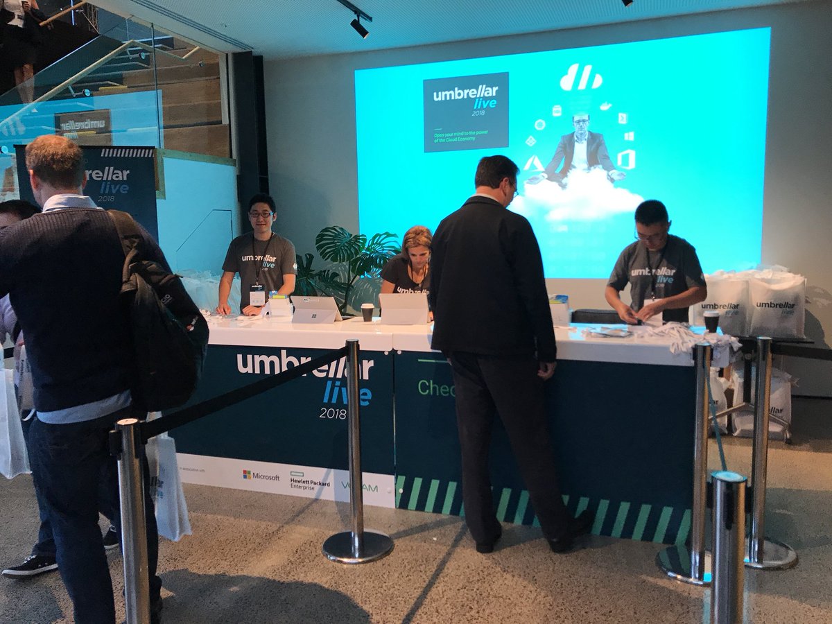 Proalab's tweet photo. That event we have been waiting for so long #UmbrellarLive First public cloud in New Zealand #azurestackiscoming https://t.co/9sejV8MUPB