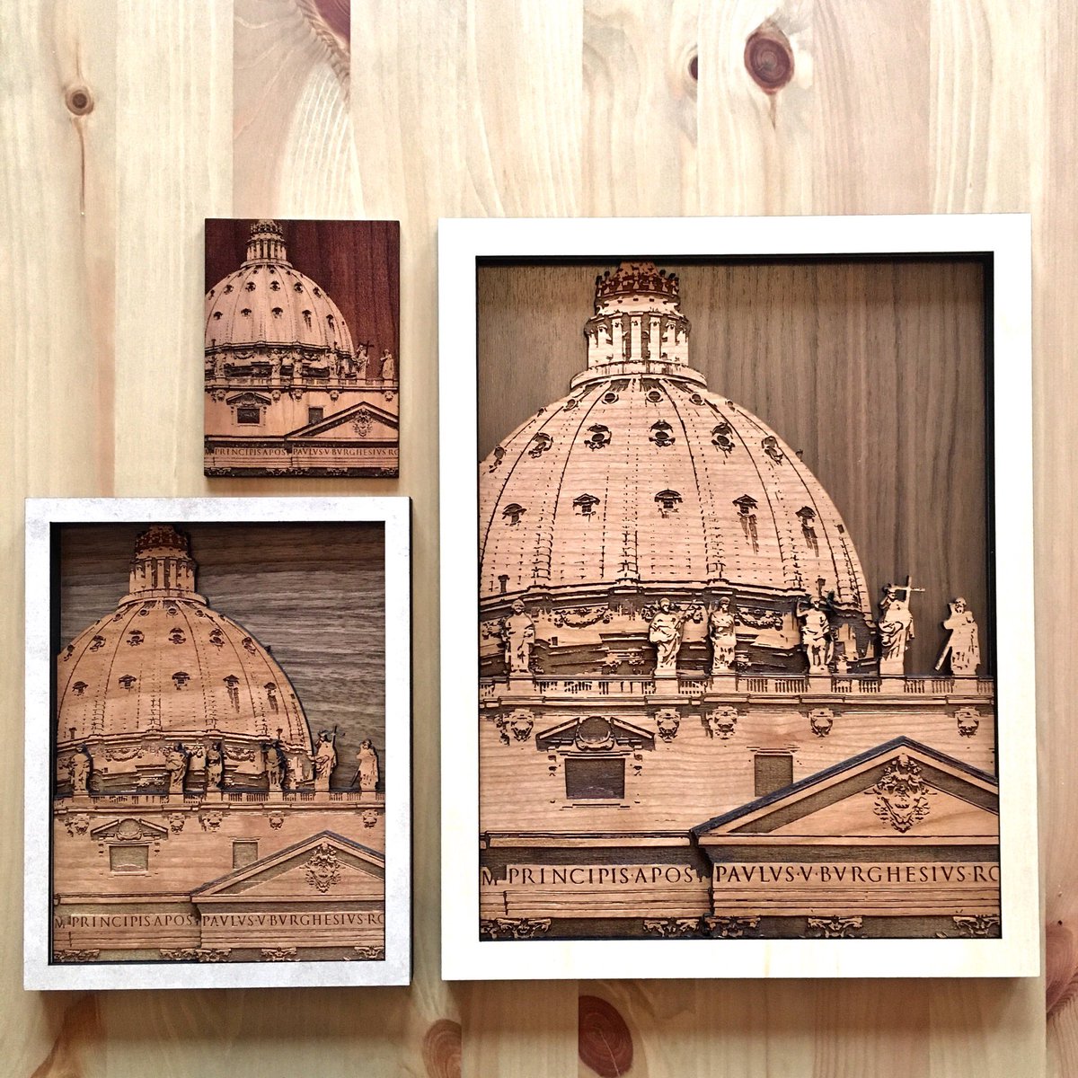 stephanie_smid's tweet image. Loved the first one so much I made a bigger version! It’s about 9”x11” glowforge.us/tEe3Oy  #whatmadethis #lasercutting #architecture
