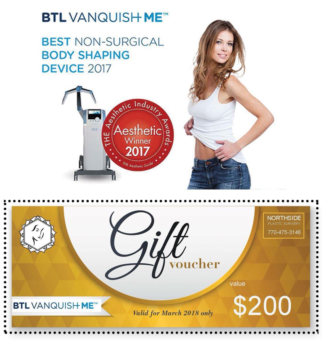 drmike_facemd's tweet photo. Get your beach body back with Vanquish ME, the award winning body shaping and fat reduction treatment. Now at Northside Plastic Surgery 770-475-3146.
#vanquishme #fatreducing #beachbody #lookyounger #plasticsurgery #coolsculpting #bodycontouring #bikinibody #weightloss https://t.co/3cKfeAEAZp