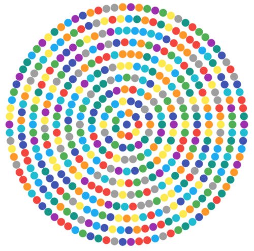 krishnab108's tweet photo. @AndrewYNg Visualization of first 625 places of Pi. Each digit is represented by a color taken from Material design. #PiDay https://t.co/8NSRp2xJr8