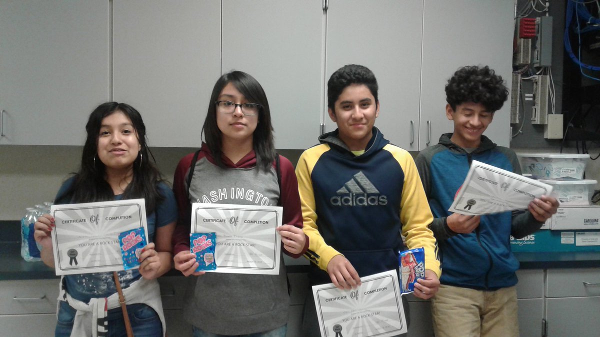 JanCarriker's tweet photo. BreakoutEDU focusing on geologic time.   The winners were "Rock" Stars and won Pop Rocks :) @elise_school https://t.co/UyXUJlh8Fq