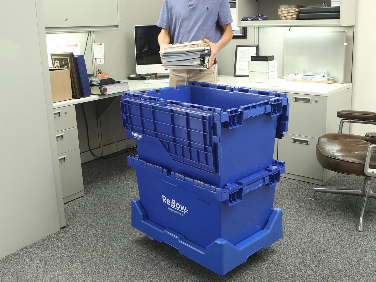RebowSystem's tweet photo. Your next office move just got easier! Rent #ReBow Boxes for its simplicity, convenience, and its eco-friendly benefits! https://t.co/cQKQWurwOU https://t.co/WnL2tsiqD3