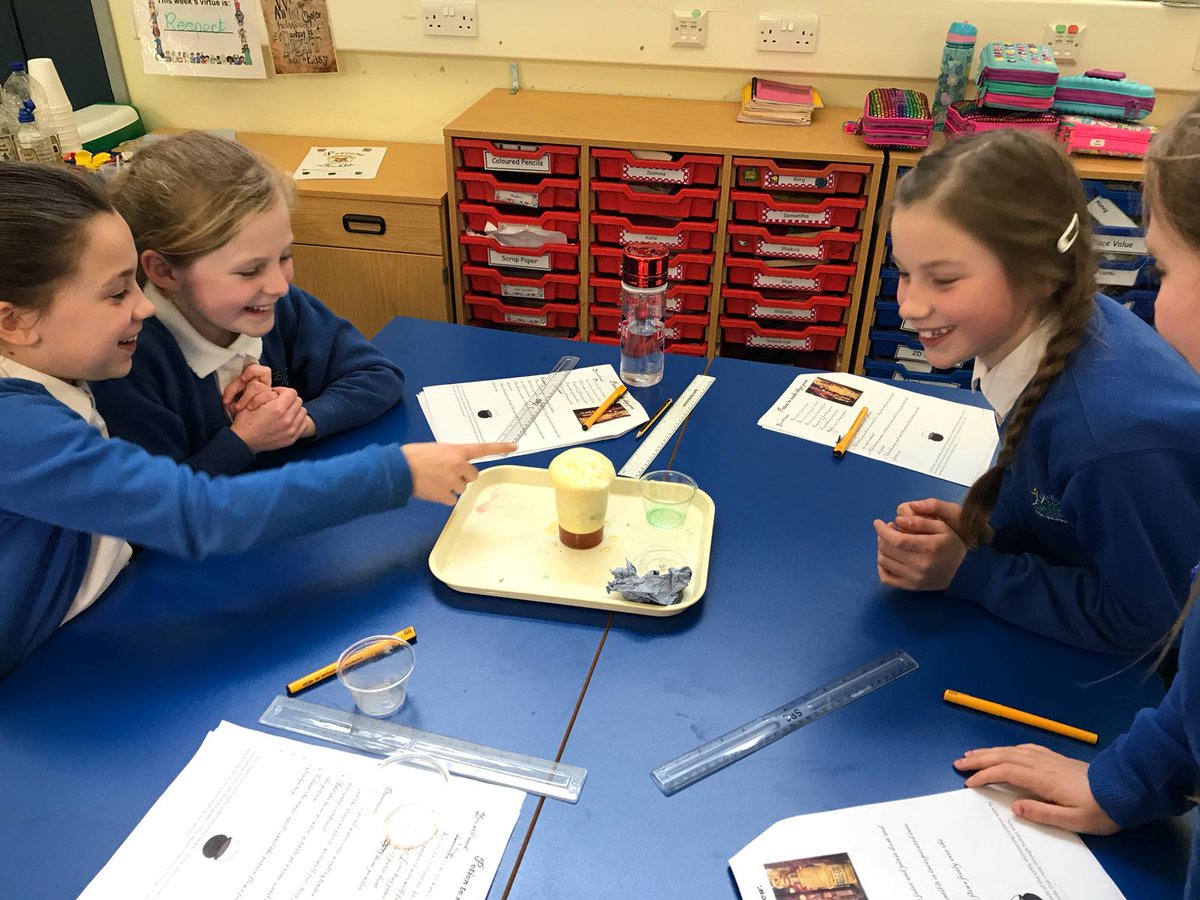 TreverbynAcad's tweet photo. And our "Expression of the week" award just HAS to go to the girls in Y5, for the wonderful reactions to their magical, foaming potions! @ScienceWeekUK  @AspireAcademies https://t.co/rZIlzihyW7